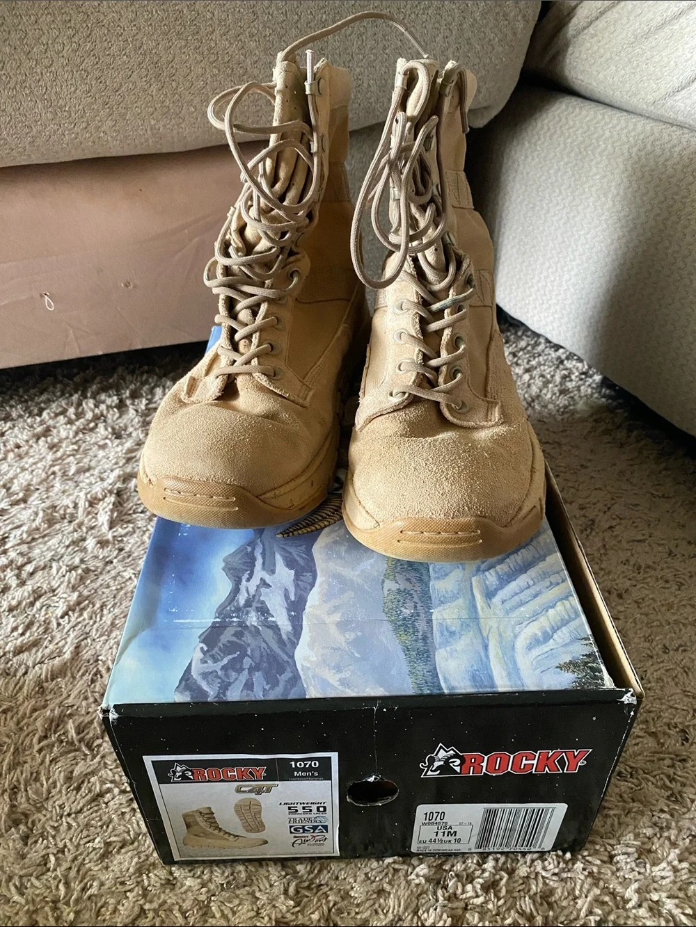 Rocky Tan Lace-Up Men’s Tactical Boots